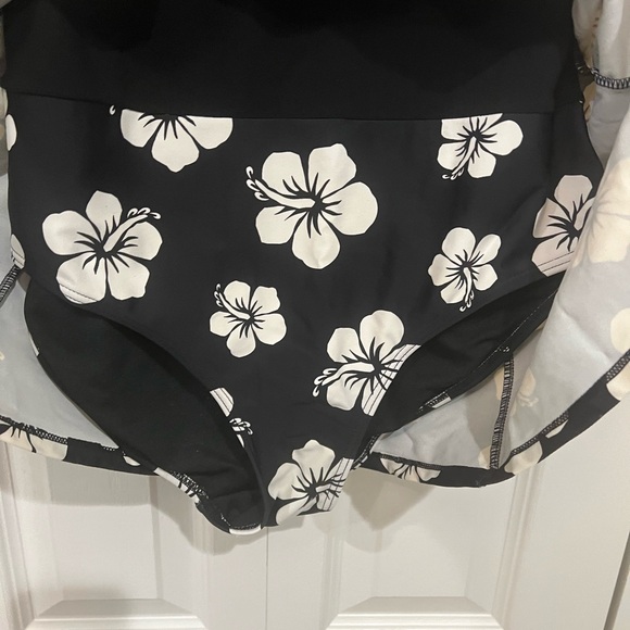 Disney Black and White Floral Swim Dress - Picture 5 of 6